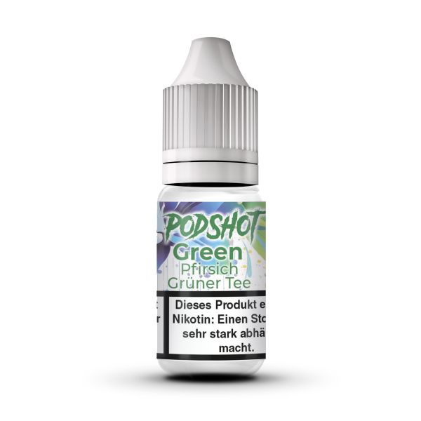 Podshot Nikotinsalzliquid - Green Pfirsich Grüner Tee 10ml