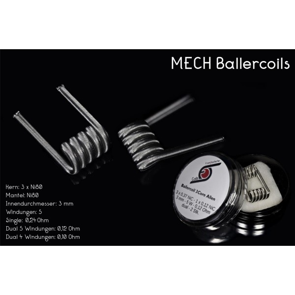 MECH "Ballercoil" KP 0,12 Ohm - Dual Set 2 Stück