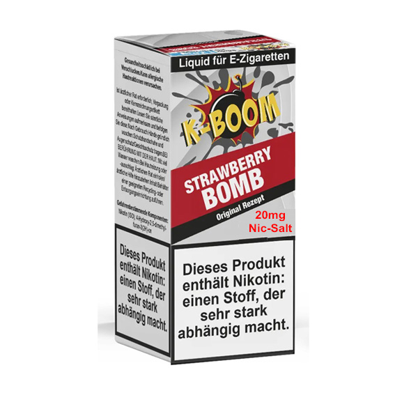 K-Boom Nikotinsalzliquid - Strawberry Bomb 10ml 20mg/ml