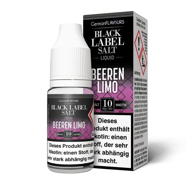 Black Label Nikotinsalzliquid - Beeren Limo 10ml 20mg/ml