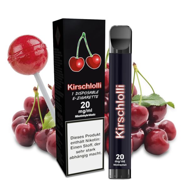 Kirschlolli Einweg E-Zigarette - Kirschlolli 2ml 20mg/ml