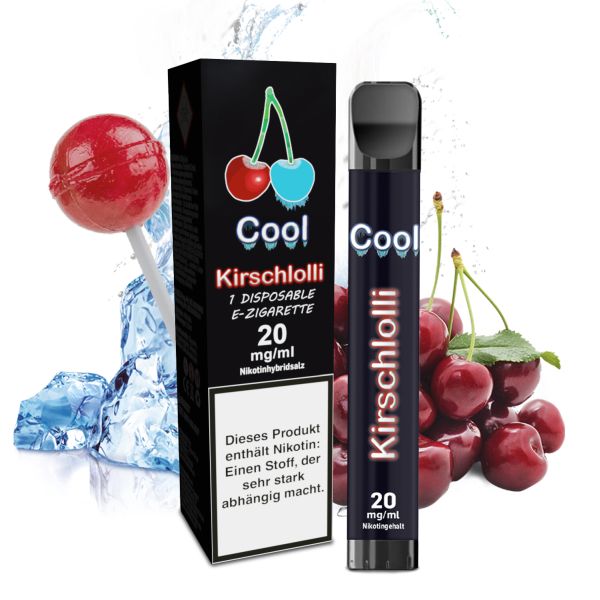 Kirschlolli Einweg E-Zigarette - Kirschlolli Cool 2ml 20mg/ml